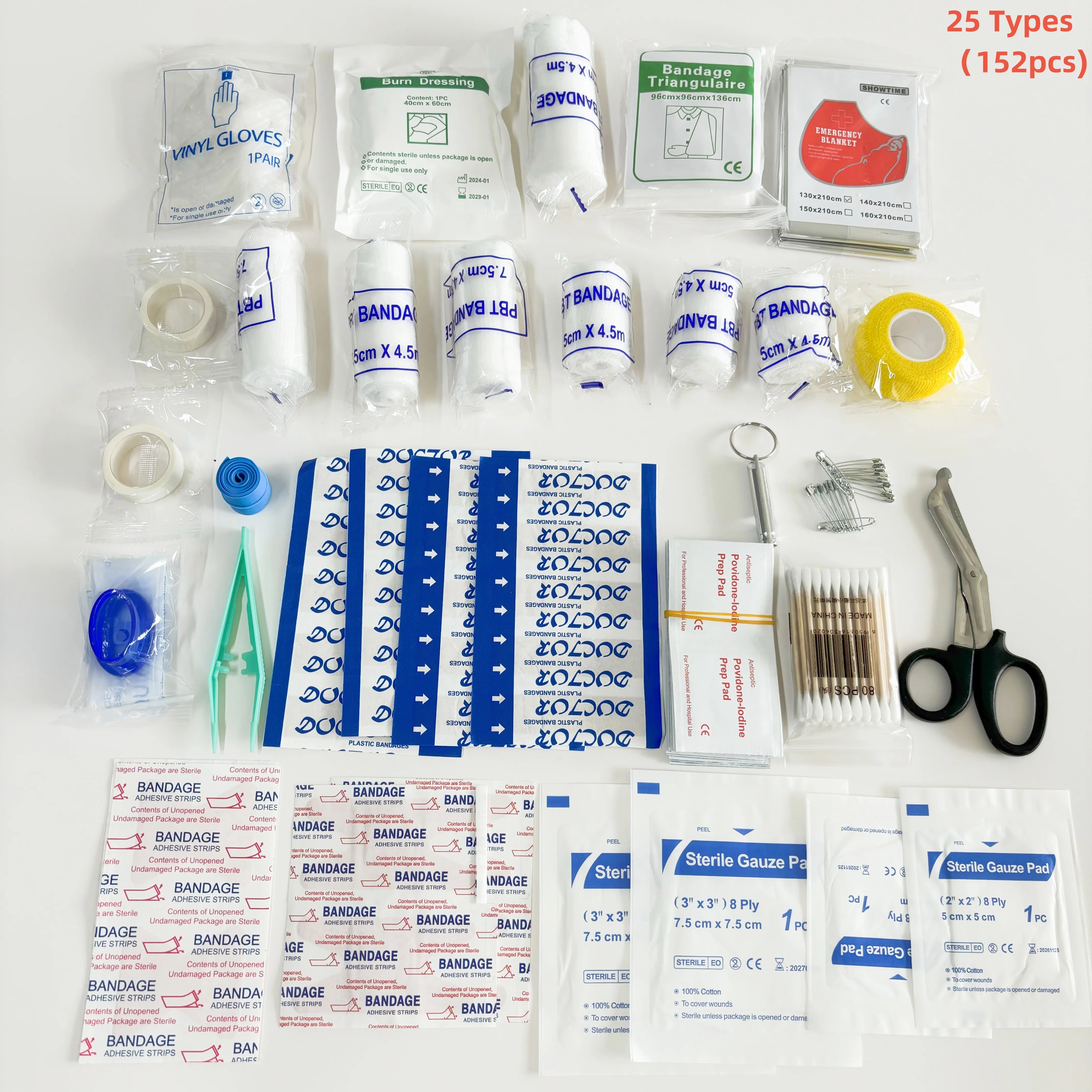 Portable Emergency First Aid Kit – Medical Bag for Home, Travel, Camping & Survival